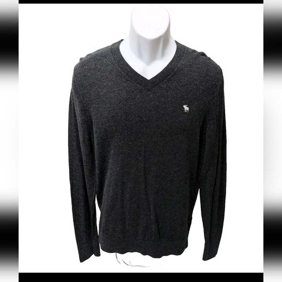 Abercrombie & Fitch Other - Abercrombie & Fitch Wool Blend Pullover Sweater Long Sleeve Mens M Gray